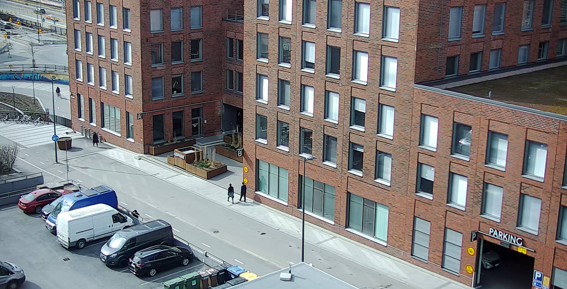 Vuokravarasto Peltokatu 31 sisäänkäynti