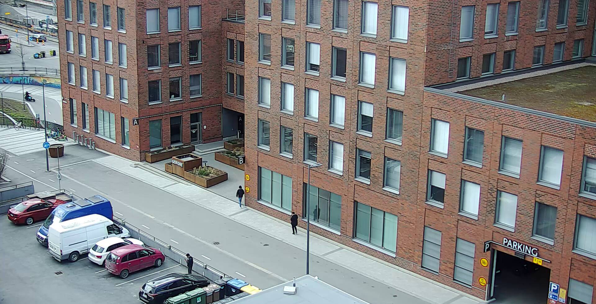 Vuokravarasto Peltokatu 31 sisäänkäynti